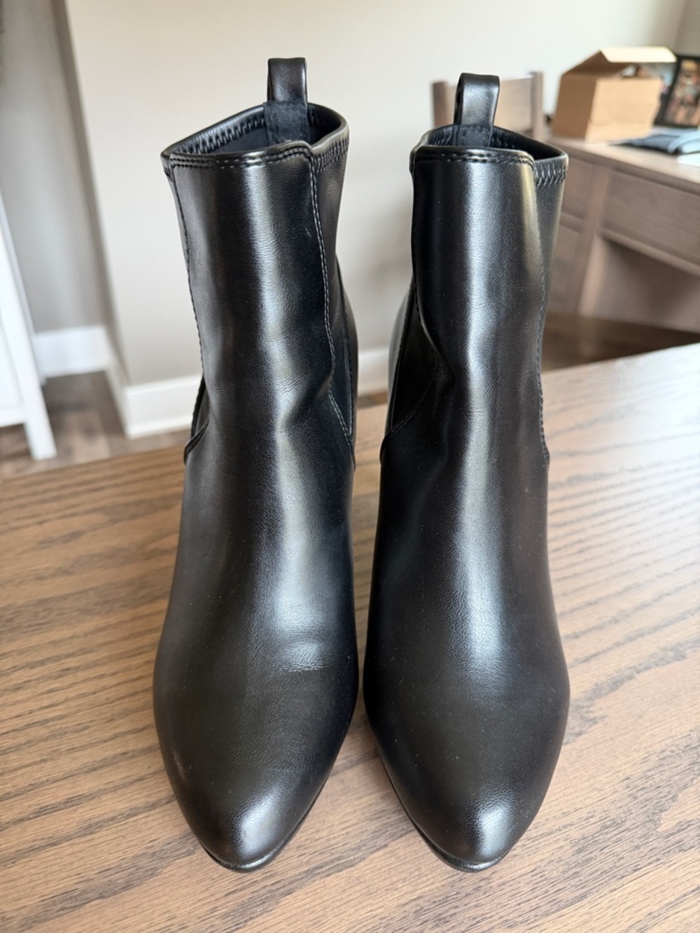 Nine West Black Pointed-Toe Ankle Booties